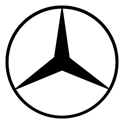 Mercedes Logo Vinyl Decal/sticker.. Pick Size/color Free Shipping • $10