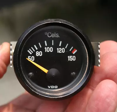 78 1978 VW Audi VDO Vintage 12v Water Temperature Gauge - 321919541 A • $39