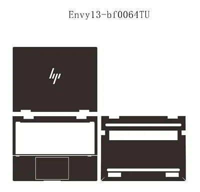 Carbon Sticker Skin Cover For HP Envy X360 2-in-1 Laptop 13-bf0xxx 13-bf0064TU • £19.14