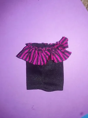 Monster High Doll Clothes Sweet 1600 Draculaura Outfit Pink Black Striped Skirt • $1.60