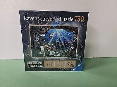 Escape Puzzle Ravensburger Puzzle Submarine 759 Piece 2019 New No. 82 476 2 AB • $15