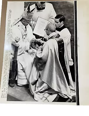 Pope Paul VI Vatican City Press Photo 1976 William Wakefield Card Baum Washingto • $8.95
