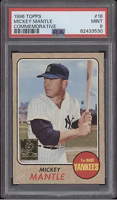 1996 Topps Mickey Mantle Commemorative #18 Mickey Mantle PSA 9 • $39