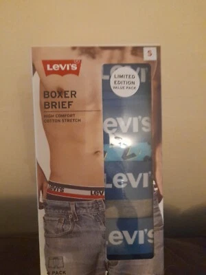 £23 • Buy Levi's 4 Pack Solid Boxer Brief - Black, Size: Medium