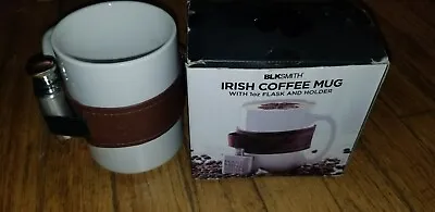 New Open Box Blksmith Irish Coffee Mug W/Mini Flask  Make Mine Irish  GREAT GIFT • $21.59