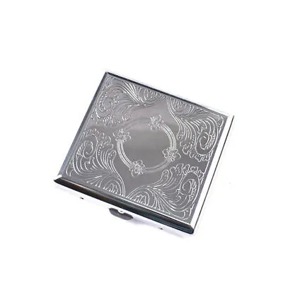 £6.30 • Buy Vintage Cigarette Case Stainless Steel Metal Box Holder Tobacco Holder Pocket