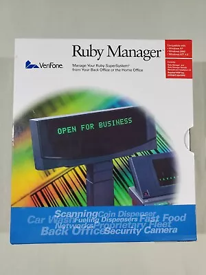  VeriFone Ruby Manager ( Lot For 3) Boxes V. 1.43 1.53  And Manual NEW. • $299