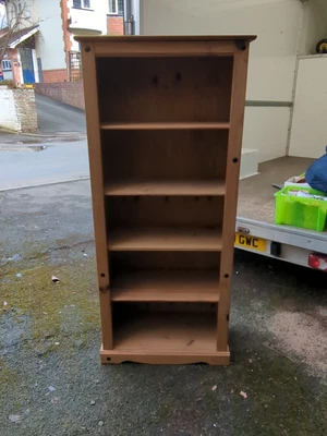 £30 • Buy Tall Vintage Wooden  Pine  Bookcase With Fully Removable Shelves
