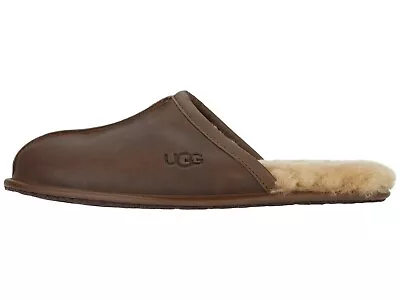 UGG Men's SCUFF Casual Comfort Leather Slip On Slippers TAN 1108192 • $65