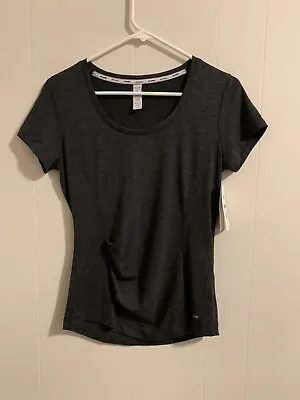 Marika Women's Size Small S Athleisure Athletic Top Gray With Ruching NWT • $7.95