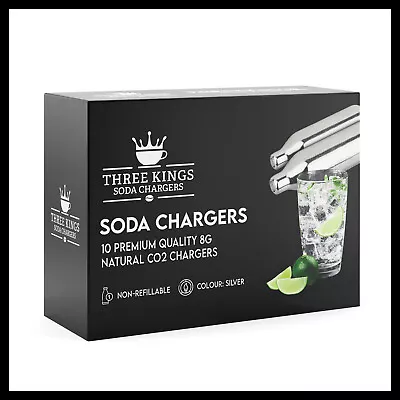 8g CO2 Soda Charger Cartridge - Non-Threaded Bulb Natural Gas Beer Brew • £94.99