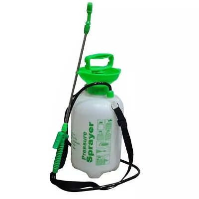 5L Garden Pressure Sprayer Manual Pump Backpack Knapsack Chemical Weed Killer • £11.45