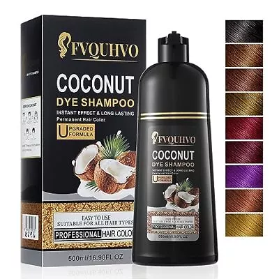 Hair Dye Shampoo 3 In 1 Coconut Oil Hair Dye Hair Color Shampoo For Women &... • $43.44