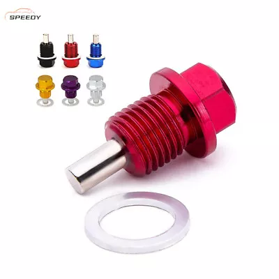 Magnetic Oil Drain Plug Magnetic Sump Drain Nut Oil Drain Bolt Washer 14x1.5mm • $5.99