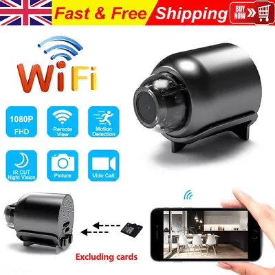 HD 1080P Mini-Spy Camera Hidden HD Micro Home Security Night Vision Motion Cam • £16.89