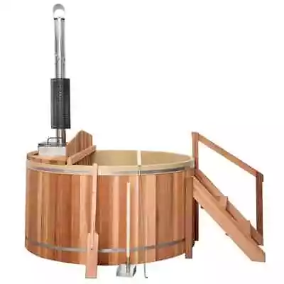 5ft Canadian Cedar Wood Fire Barrel Hot Tub Internal Stove 2-3 Person 60  * • $6500