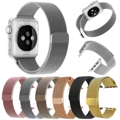 $7.99 • Buy Magnetic Milanese Loop Wristwatch Strap Fit Apple Watch Series SE 6 5 4 3 4044mm