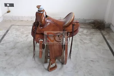 Western Saddle Roping Ranch Work Equestrian Trail Horse Wade Tree A Fork Premium • $379.70