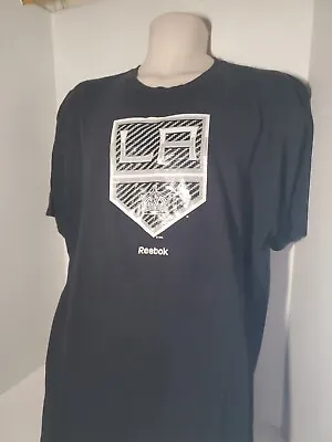 Reebok NHL LA Kings Black Size XL T-shirt Short Sleeved • $9.50