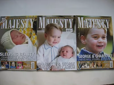 Majesty Magazine Charlotte & George 3 Issues • $11.99