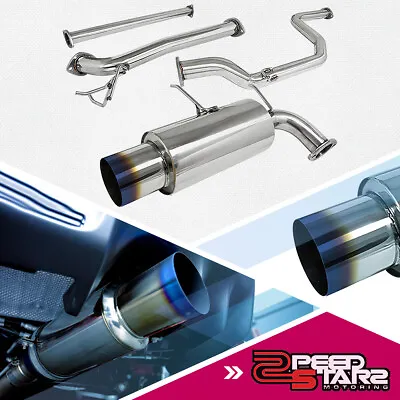 90-93 Integra Gs/ls/rs Stainless Exhaust Catback 4.5  Muffler Burn Tip+silencer • $156.98