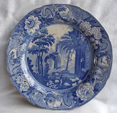 £20 • Buy W. Mason Pearlware Blue & White Pottery Plate  C1825