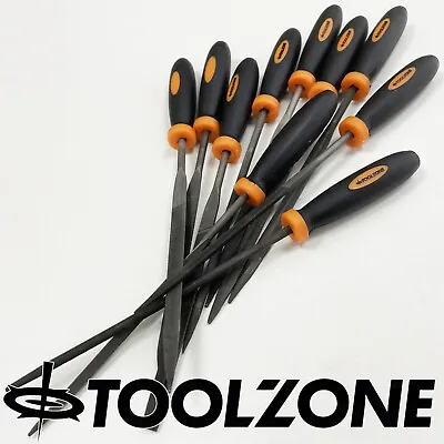Toolzone Needle Files. 10 Mini Arts & Craft Sanding Files 160mm Long • £4.75