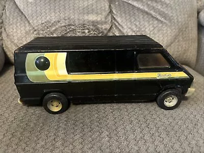 ERTL 1/18 Scale Vintage 11''  Black Dodge Street Van W/Bubble Window Steel • $25