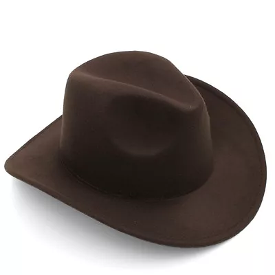 Kids Boys Girls Felt Cowboy Hat Wool Blend Children Western Cowgirl Cap Size XS • $9.99
