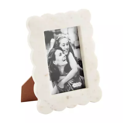 Mudpie - Scalloped Marble Frame 4 X 6 - 46900519 • $38