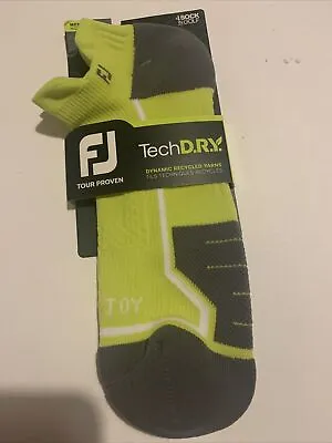 £9.99 • Buy FJ Foot Joy Golf Socks Mens Tech DRY Approx 10-12 BNWT Freepost