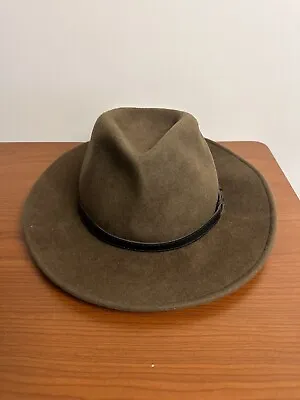 BiGALLI Expedition Crushable 100% Wool Felt Hat Water Repellent Size Large 22  • $25