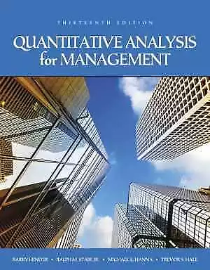 Quantitative Analysis For Management - Paperback By Render Barry; Stair - Good • $94.73