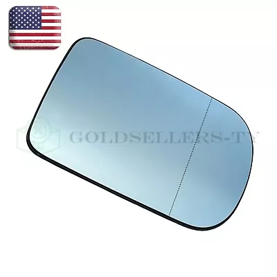 Right Passenger Side Blue Mirror Glass Heat Fit 1995-2001 BMW 740iL 750iL (E38) • $33.59