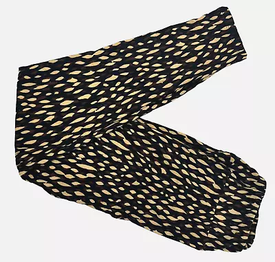 LuLaRoe Leggings Women's One Size OS PRINT Brown Tan Black  NWT NEW OLD STOCK • $18.99