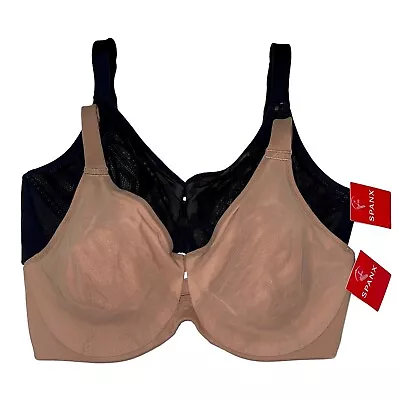 Spanx Bra Underwire Lace Overlay Low Profile Minimizer Full Coverage 30062R • $39.97