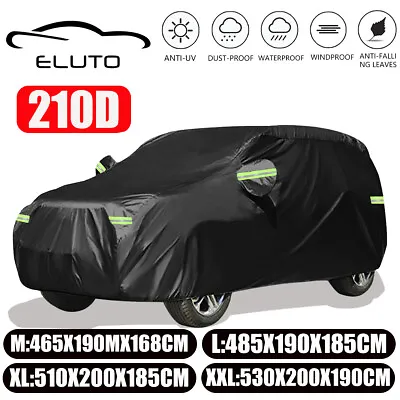 210D Car SUV Cover Waterproof Heavy Duty Full Cover Rain Snow Sun UV Protection • £15.99