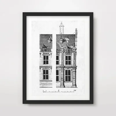 17th 18th 19th CENTURY ARCHITECTURAL PLANS ART PRINT Poster ALL SIZE OPTIONS • £19.99