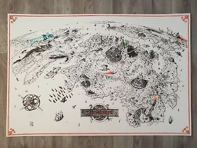 Jeff Murray Game Of Thrones Map Print Regular Poster Not MONDO Lord Of The Rings • $189.99