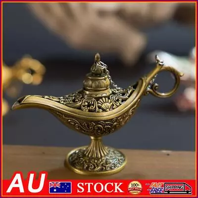 Vintage Aladdin Lamp Fairy Tale Home Desk Ornament Decor (Ancient Copper) • $11.69