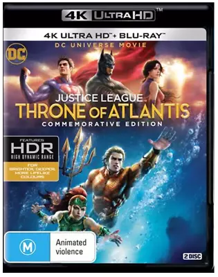 $17 • Buy Justice League - Throne Of Atlantis : NEW 4K UHD Blu-Ray