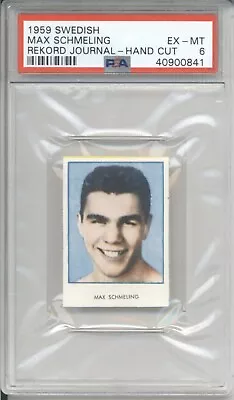 1959 Swedish MAX SCHMELING PSA 6 EX-MT Rekord Journal Vintage Boxing Card  • $79.99