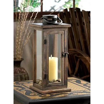 Perfect Lodge Wooden Candle Lantern • $35