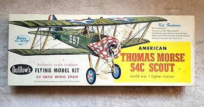 Vintage Guillow's Flying Model Kit Thomas Morse S4C Scout Airplane 24” • $36.99