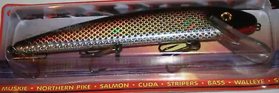 9  Grandma Lure Classic Crankbait Musky Pike Lure Prism Silver Black G9P-30 • $23.99