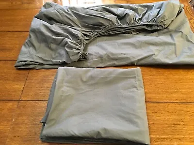 IKEA Twin Sheet Set In Charcol Gray 1fitted 1 Flat • $24
