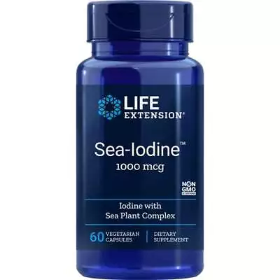 Life Extension Sea-Iodine 1000 Mcg 60 Veg Caps • $7.58