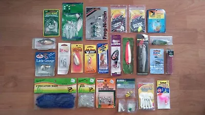 Vintage NOS Fishing Lures [Lot 20+] Mann's Little George Bass Buster Bill Lewis • $34.99