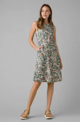 $29.99 • Buy Prana Jewel Lake Active Dress Green Floral Athletic Size Medium H20