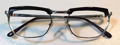 Vintage FLAIR Vita Silver/Black 47/18 Gold Filled Eyeglass Frame NOS #253 • $19.99
